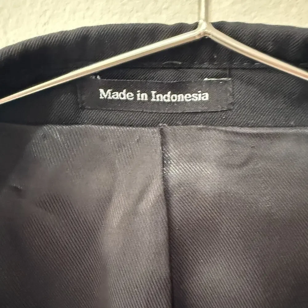 Pronto Uomo 48R Men's Platinum Blazer Black 100% Wool 2 Button Sport Coat - Picture 4 of 7